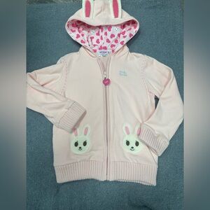 Miki House Pink Bunny Kids Hoodie
